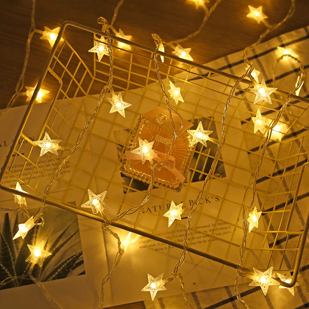 LED Star Fairy String Lights ✨⭐ | Outdoor Garland Bulb Lights for Home, Garden & Events