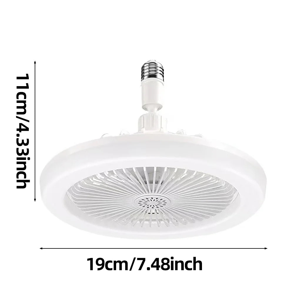 3-in-1 Ceiling Fan Light 💡 Remote Control | Rotatable Design | E27 Base for Home Lighting