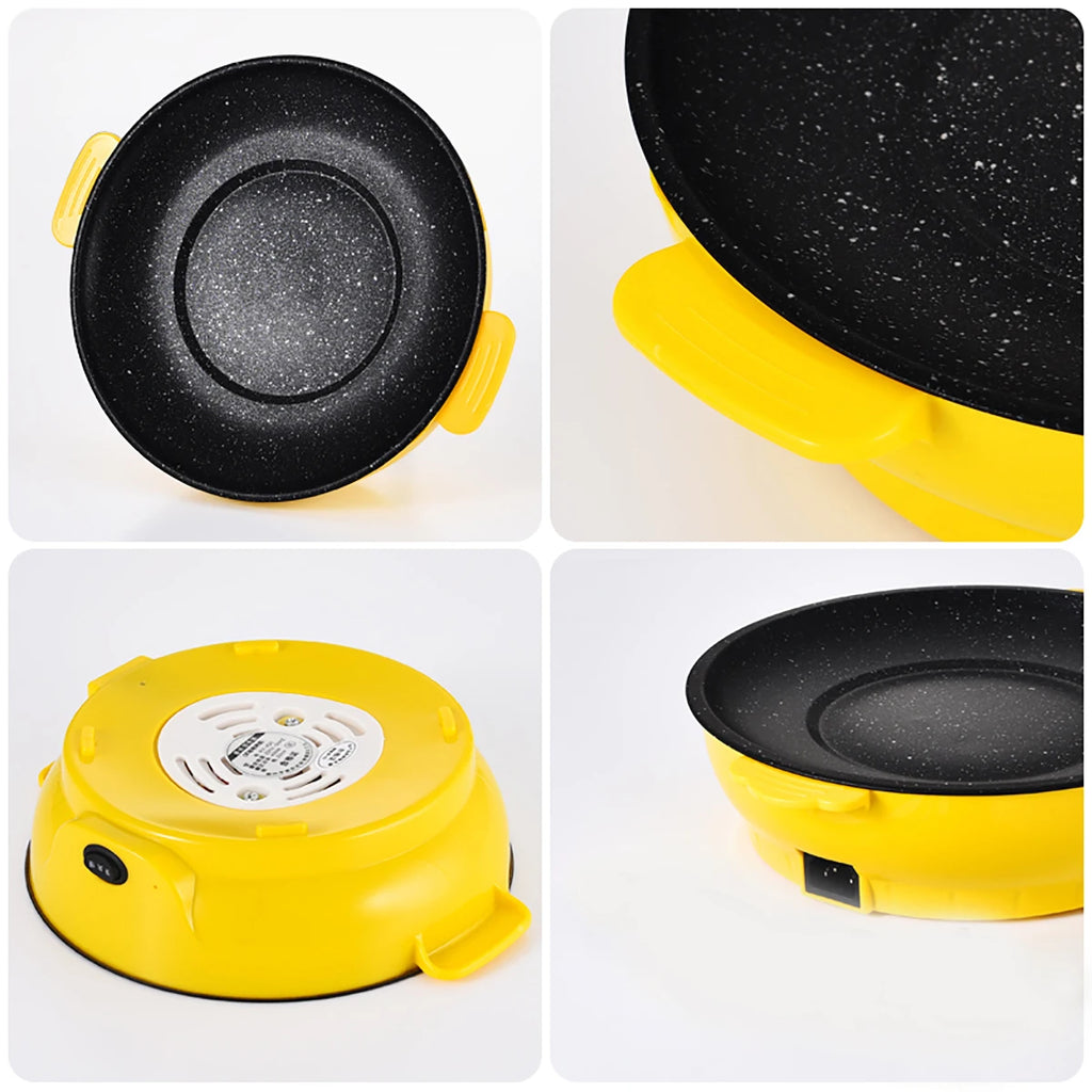 220V Electric Baking & Grill Pan | Non-Stick Kitchen Barbecue Tool