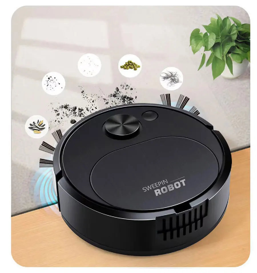 3-in-1 USB Robot Vacuum Mop 🤖✨ | Wireless Smart Floor Cleaner