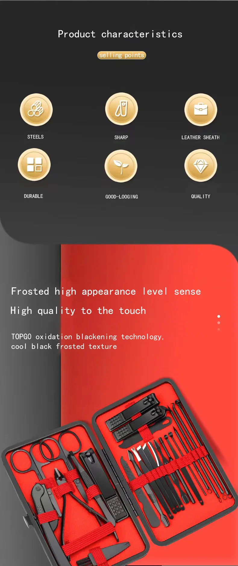 Professional Nail Clipper Manicure Set | Complete Grooming Tools