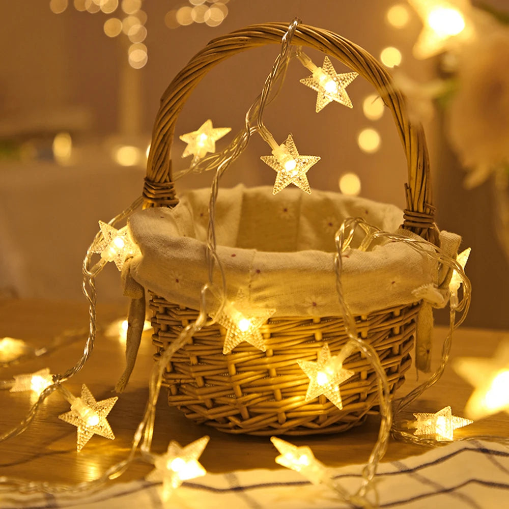 LED Star Fairy String Lights ✨⭐ | Outdoor Garland Bulb Lights for Home, Garden & Events
