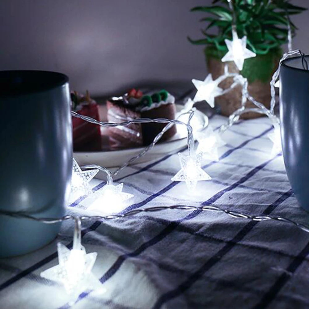 LED Star Fairy String Lights ✨⭐ | Outdoor Garland Bulb Lights for Home, Garden & Events