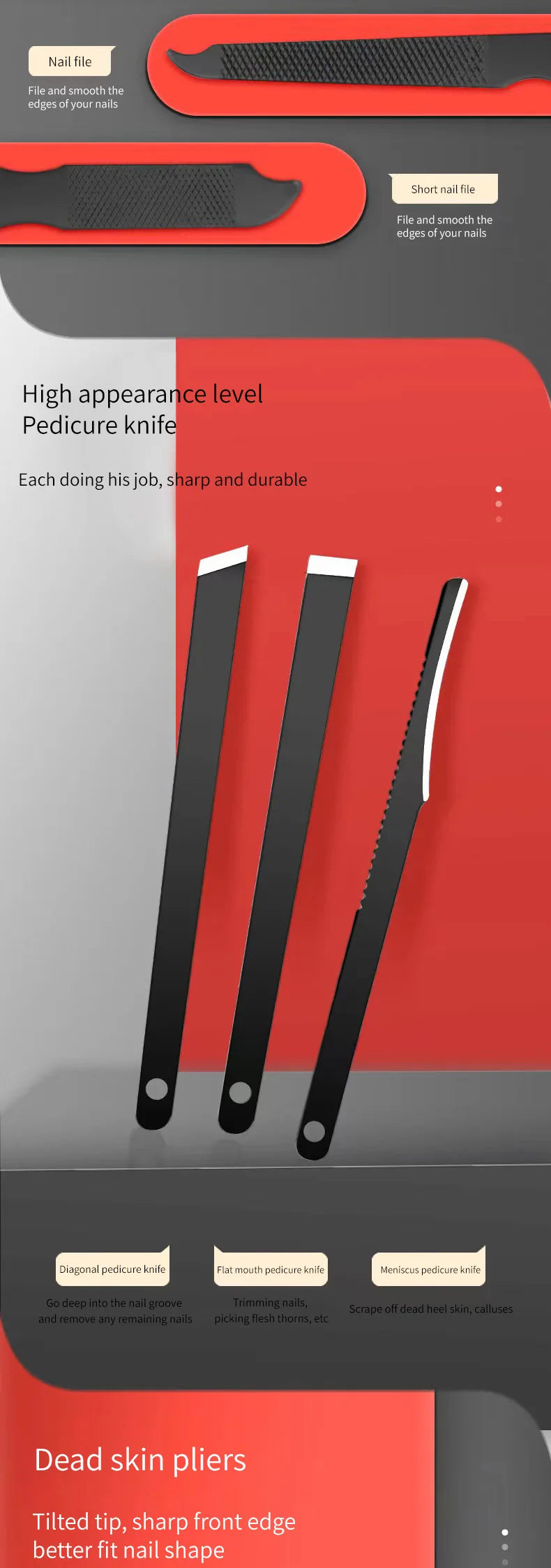 Professional Nail Clipper Manicure Set | Complete Grooming Tools