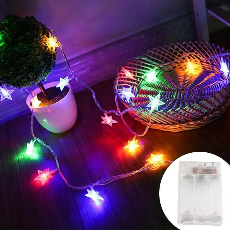 LED Star Fairy String Lights ✨⭐ | Outdoor Garland Bulb Lights for Home, Garden & Events