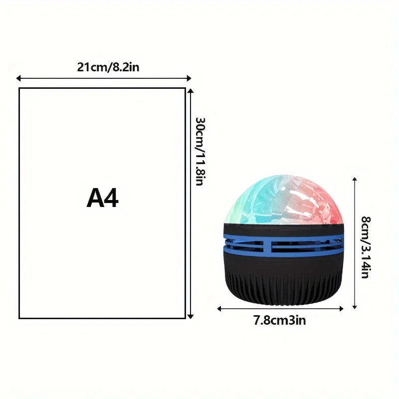 LED Starry Sky Projector Night Light | Northern Lights Effect, USB, Auto Rotate