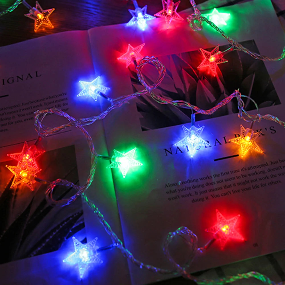 LED Star Fairy String Lights ✨⭐ | Outdoor Garland Bulb Lights for Home, Garden & Events