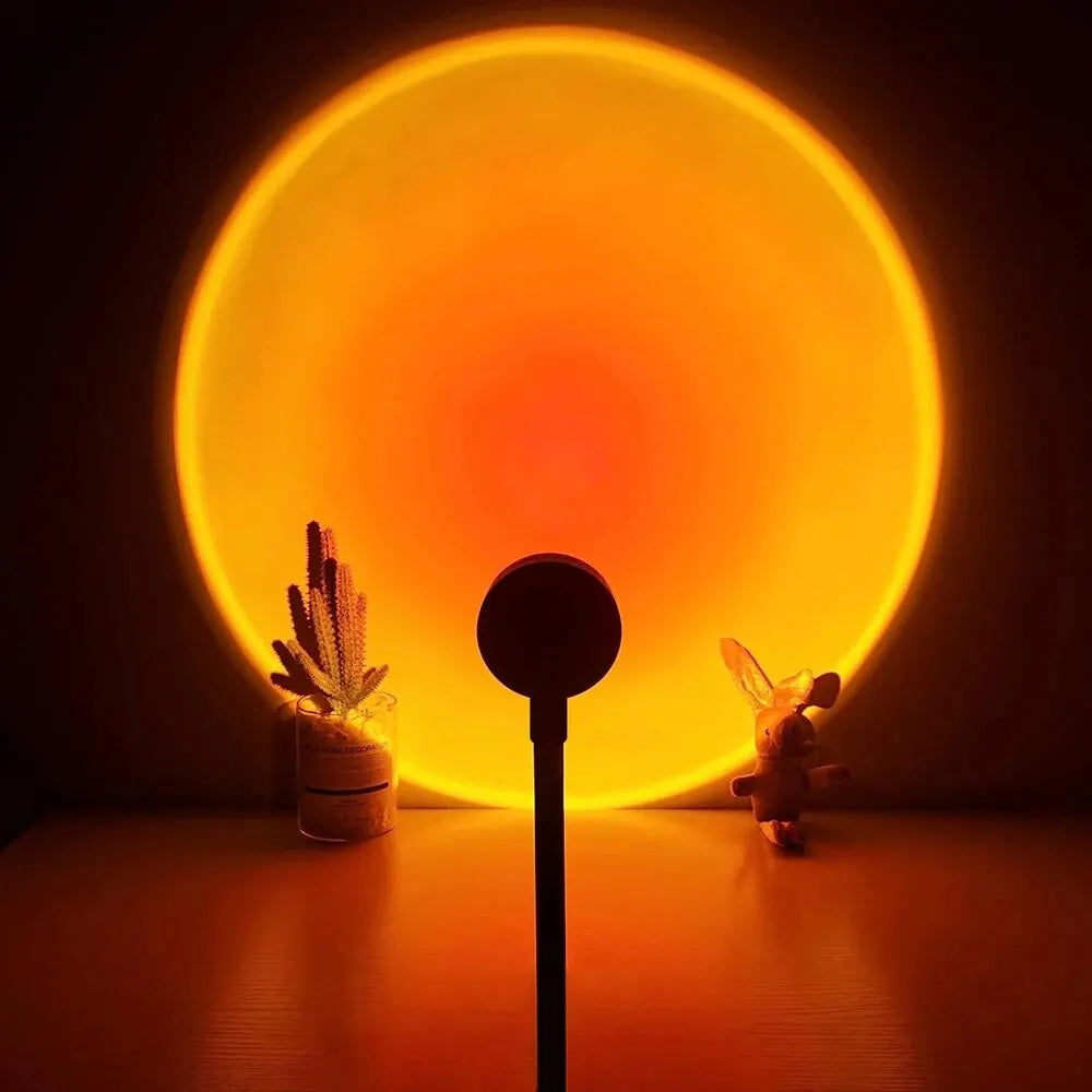 Sunset Projection Ambiance Light | USB-Powered Mood Lamp for Cozy Spaces