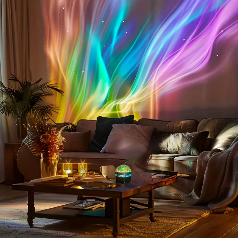 LED Starry Sky Projector Night Light | Northern Lights Effect, USB, Auto Rotate