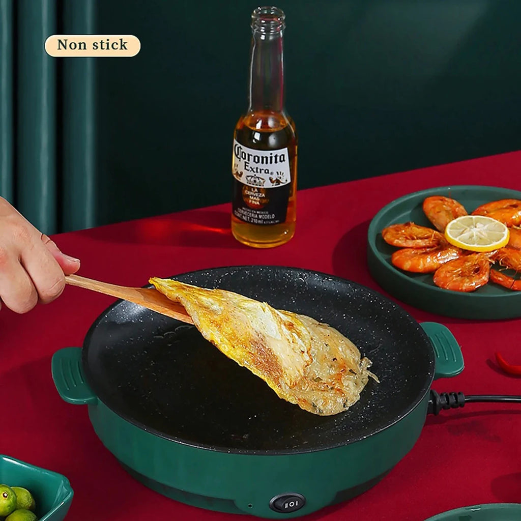 220V Electric Baking & Grill Pan | Non-Stick Kitchen Barbecue Tool