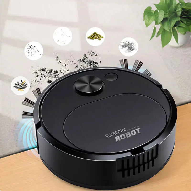 3-in-1 USB Robot Vacuum Mop 🤖✨ | Wireless Smart Floor Cleaner