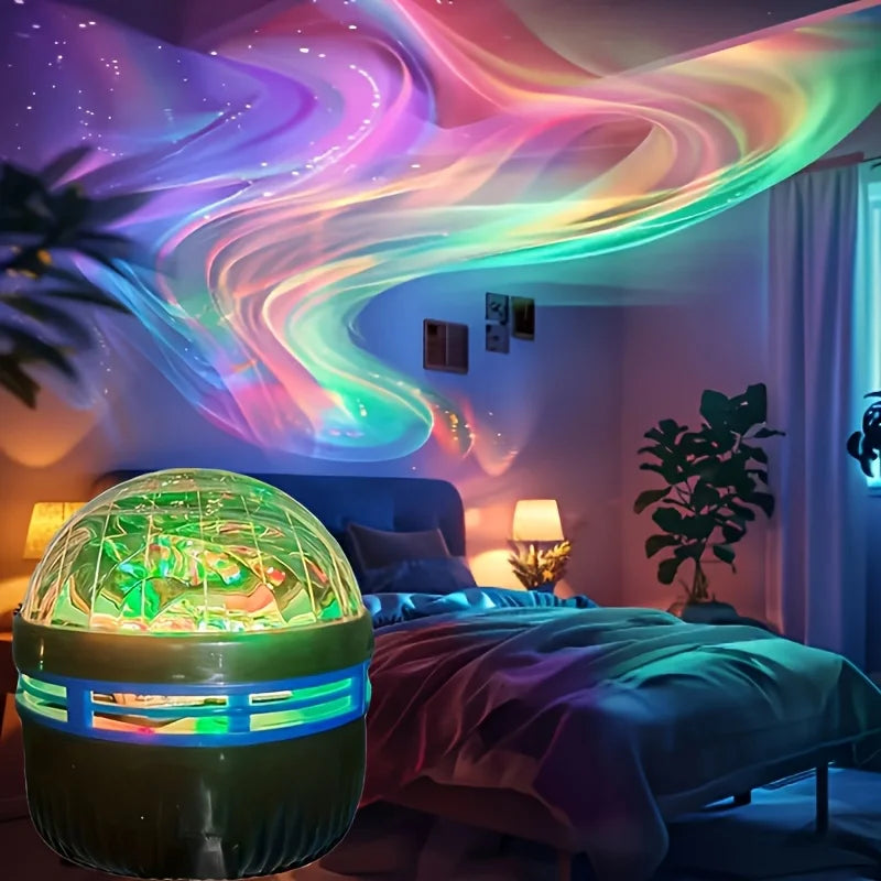LED Starry Sky Projector Night Light | Northern Lights Effect, USB, Auto Rotate