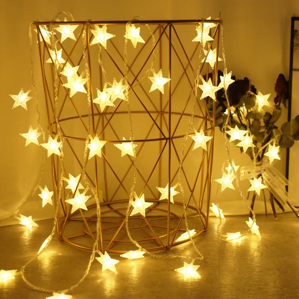 LED Star Fairy String Lights ✨⭐ | Outdoor Garland Bulb Lights for Home, Garden & Events