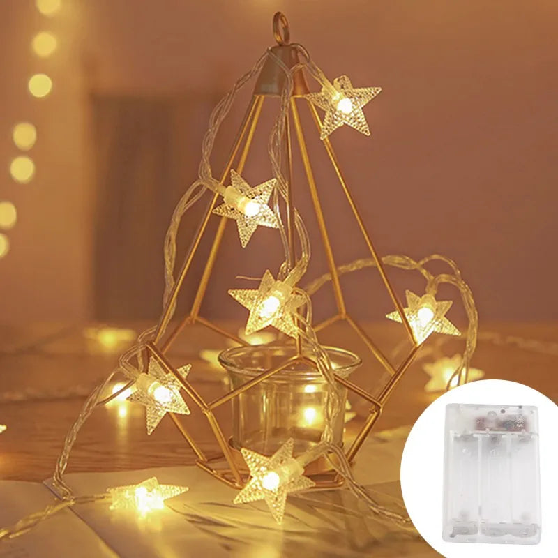LED Star Fairy String Lights ✨⭐ | Outdoor Garland Bulb Lights for Home, Garden & Events