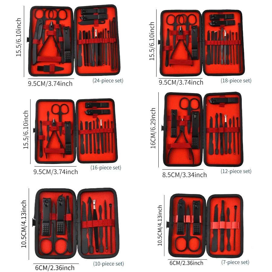 Professional Nail Clipper Manicure Set | Complete Grooming Tools